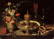PEETERS, Clara Still life with Vase,jug,and Platter of Dried Fruit china oil painting artist